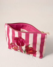 Elizabeth Scarlett Tulip Stripe Mini Pouch, , large