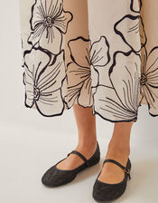 Bridget Embroidered Midi Skirt, Ivory (IVORY), large