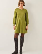 Susie Mini Jumper Dress, Green (OLIVE), large