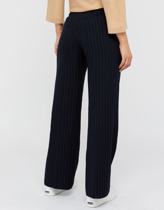 Paige Pinstripe Trousers, Blue (NAVY), large