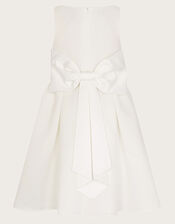 Molly Scuba Bridesmaid Dress, Ivory (IVORY), large