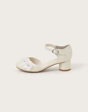 Iridescent Flower Heels, Ivory (IVORY), large