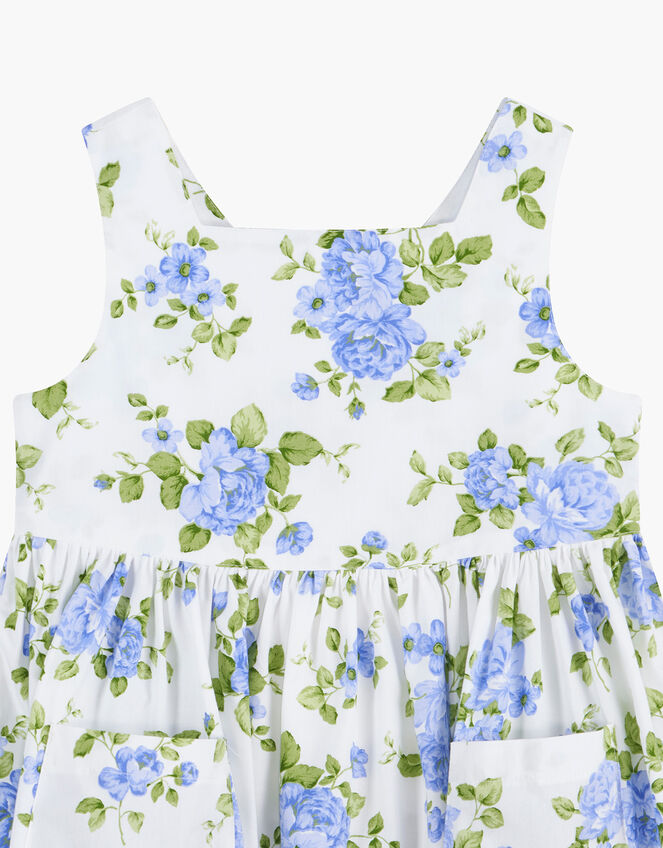 Trotters Floral Pocket Dress, Blue (CORNFLOWER), large