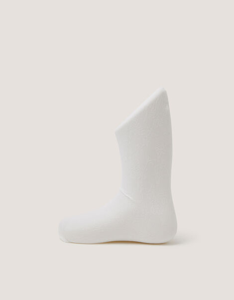 Baby Butterfly Lace Tights, White (WHITE), large