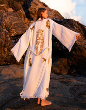 Meraki Beach Leopard Kimono, , large