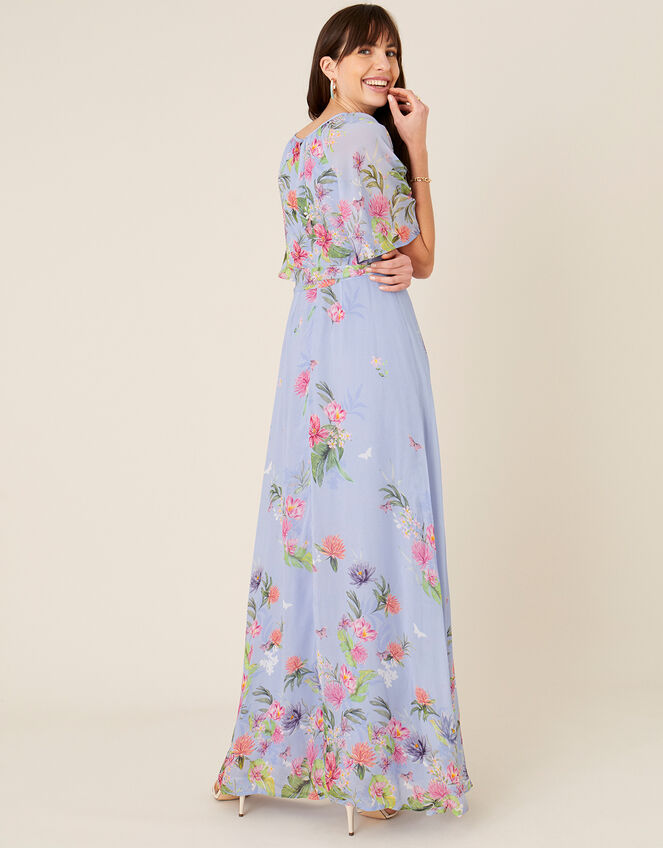 Esmee Floral Maxi Dress, Blue (BLUE), large