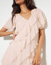 Renata Ruffle Maxi Dress, Pink (BLUSH), large