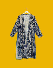 One Hundred Stars Jaipur Print Velvet Duster, , large