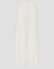 Mara Wide Leg Bridal Trousers, Ivory (IVORY), large