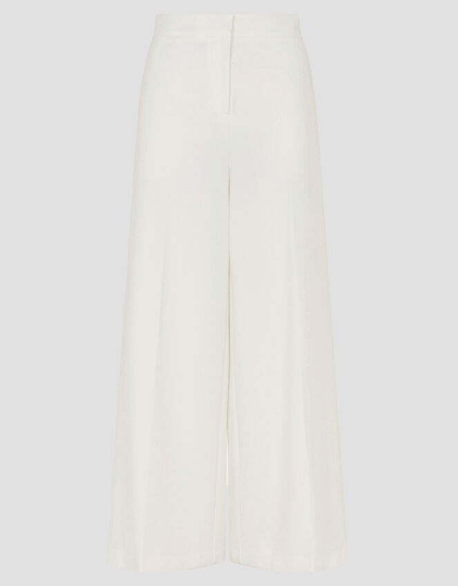 Mara Wide Leg Bridal Trousers, Ivory (IVORY), large