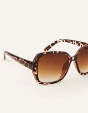 Wilda Oversized Sunglasses, Brown (BROWN), large