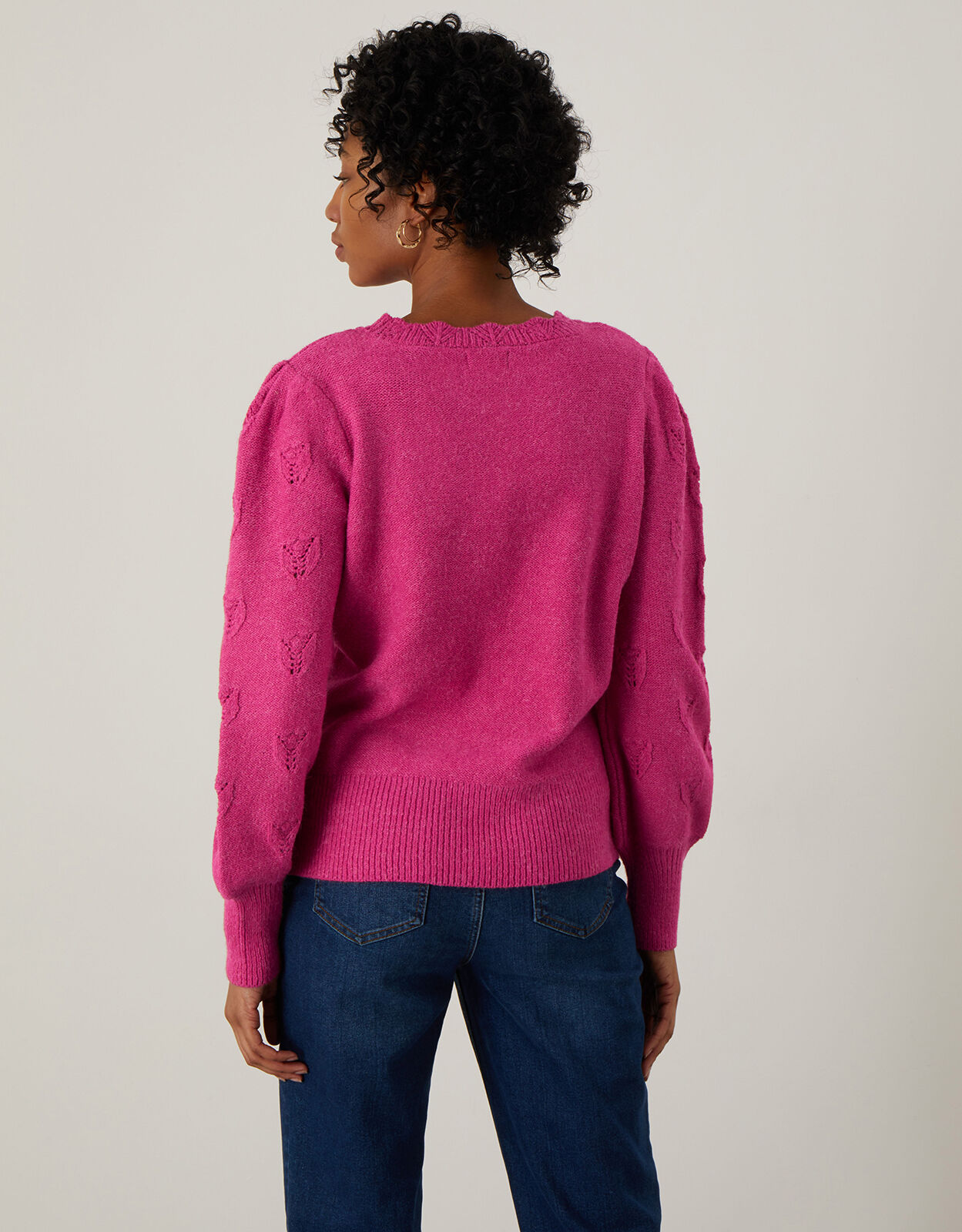 Pink bobble jumper clearance