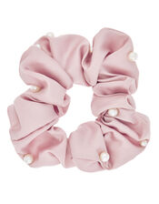 Pearly Satin Headband and Scrunchie Set, , large