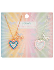 Unicorn Locket Friendship Necklace Set, , large