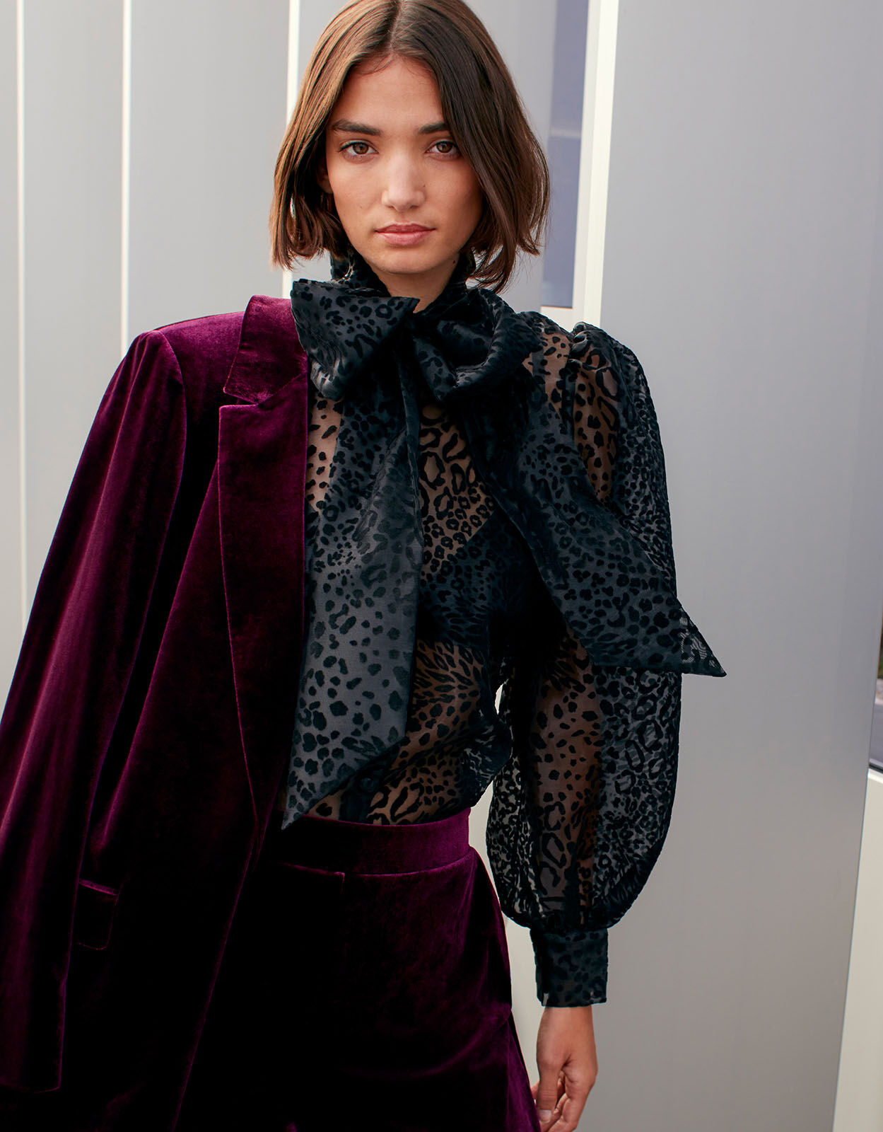 Velvet Cropped Trousers Purple Trousers Leggings Monsoon ROI