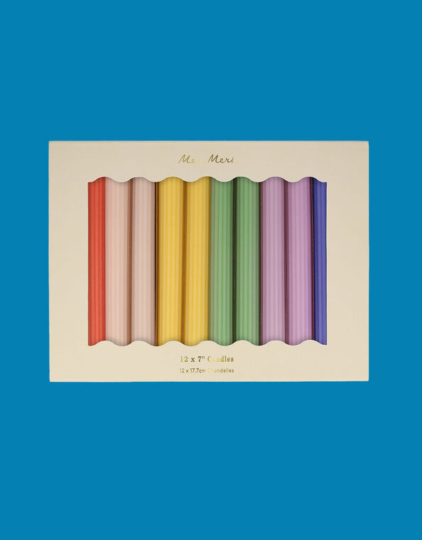 Meri Meri Rainbow Table Candles 12 Pack, , large