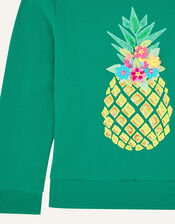 Sequin Pineapple Hoody, Green (GREEN), large