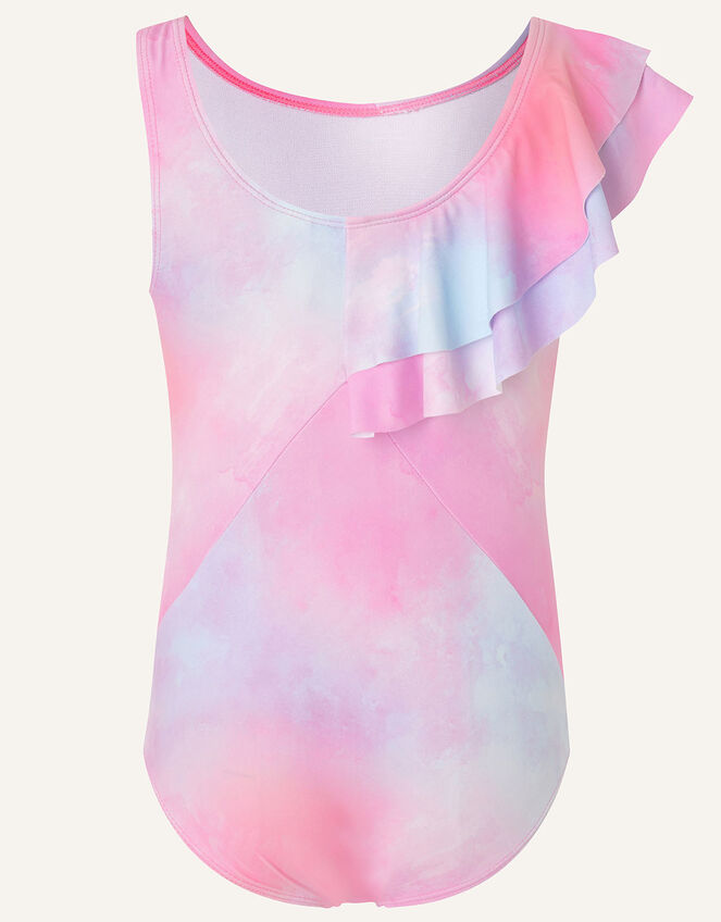 Tie-Dye Frill Swimsuit, Multi (MULTI), large