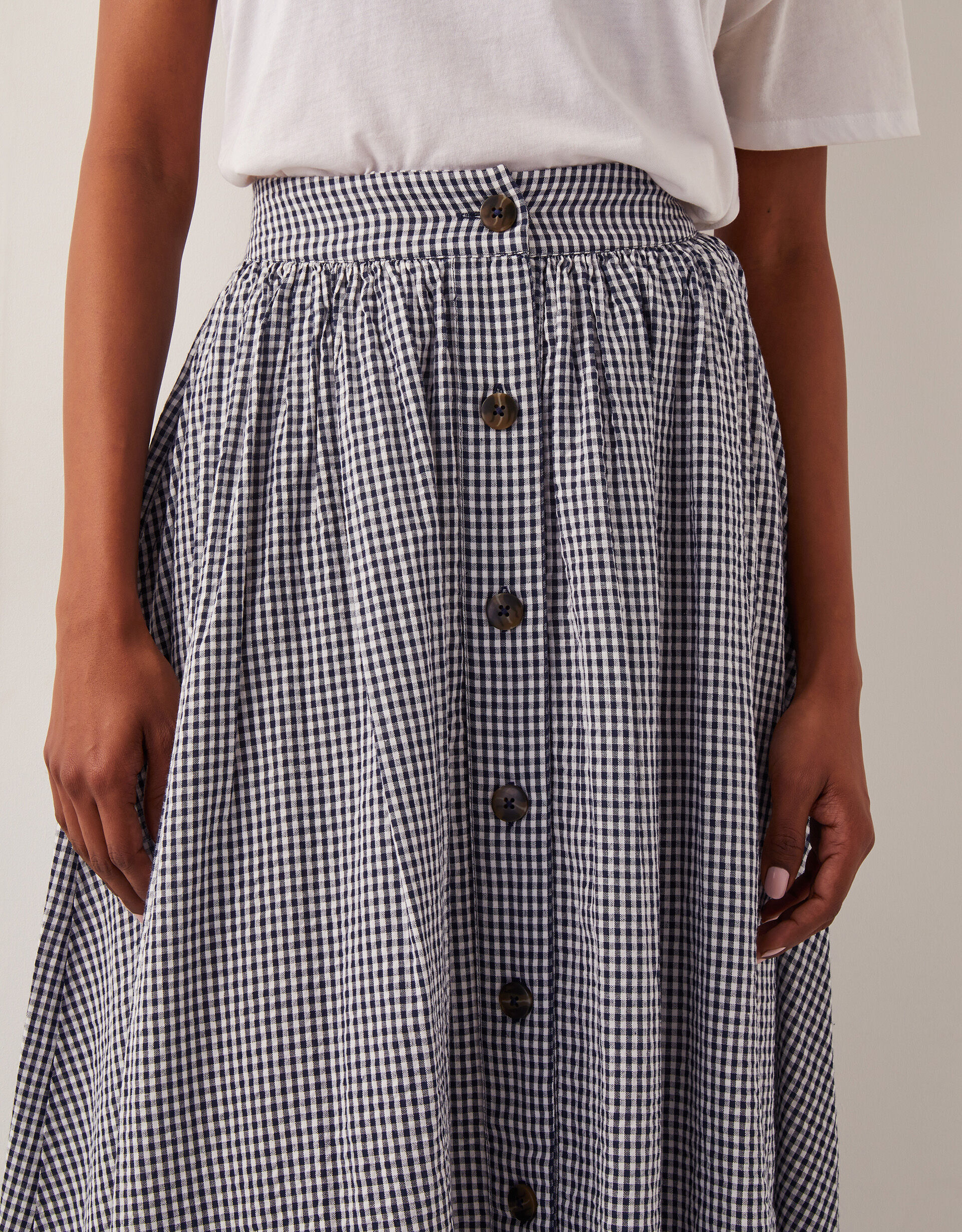 ok.soon】 新品未使用⭐︎gingham check long skirt Buy Gingham