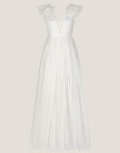 Gabriella Tulle Maxi Bridal Dress, Ivory (IVORY), large