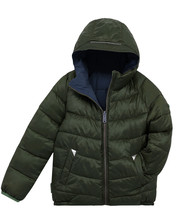 Töastie Reversible Water Repellent Puffer Jacket, Blue (NAVY), large