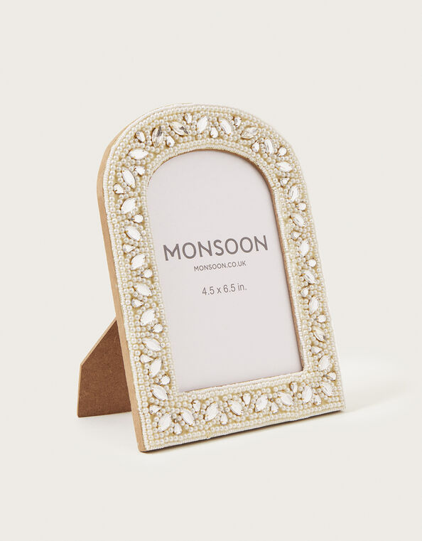 Embellished Pearl Arch Photo Frame, , large
