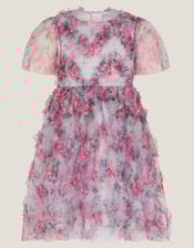 Roma Peony Ruffle Party Dress, Purple (LILAC), large