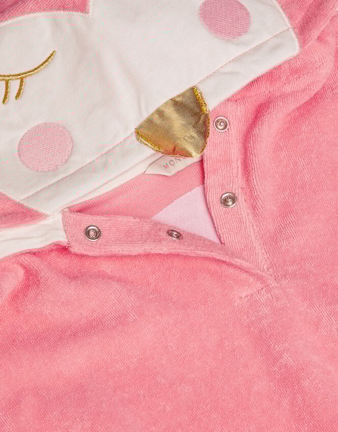 Baby Flamingo Towel Poncho, Pink (PINK), large