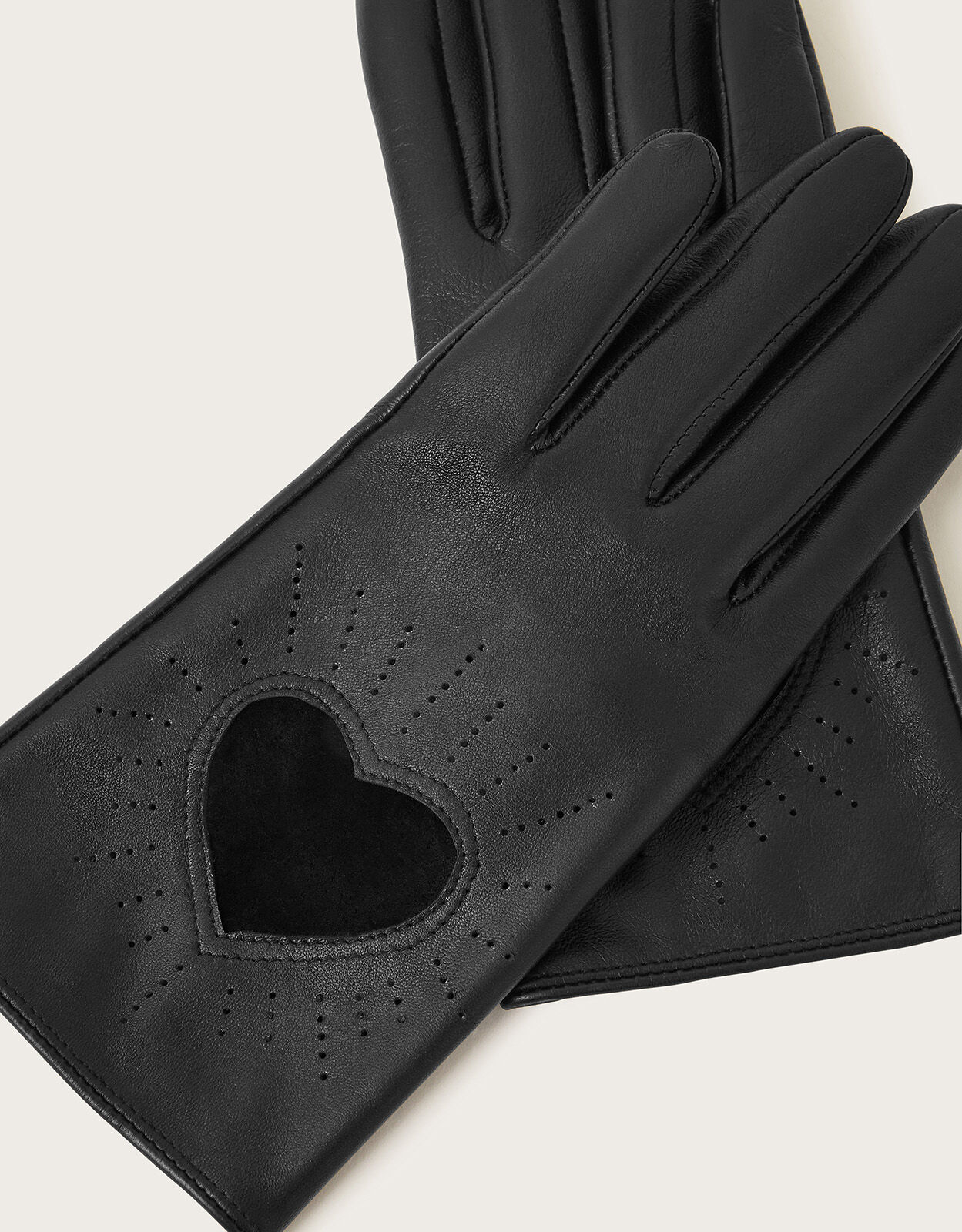 Moschino shop leather gloves