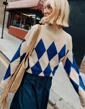 Darcie Pleated Denim Midi Skirt, Blue (INDIGO), large