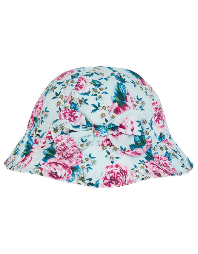 Baby Leena Floral Bucket Hat, Blue (BLUE), large
