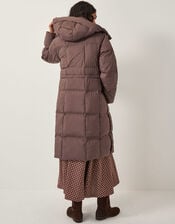 Molly Long Puffer Coat, Brown (CHOCOLATE), large