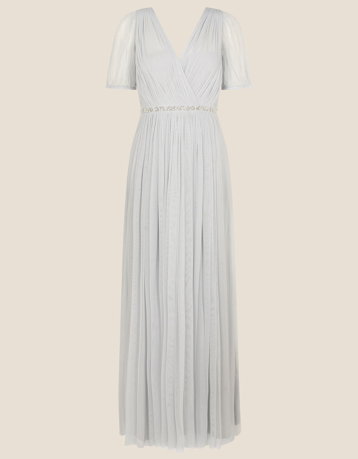 Toni embellished sale maxi bridesmaid dress