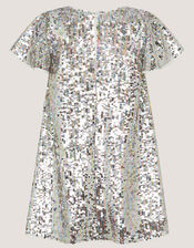 Rainbow Sequin Party Dress, Multi (MULTI), large