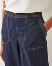 Harper Regular Wide Leg Jeans, Blue (INDIGO), large