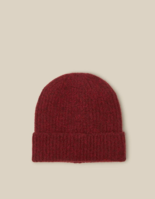 Katie Beanie Hat, Red (BERRY), large
