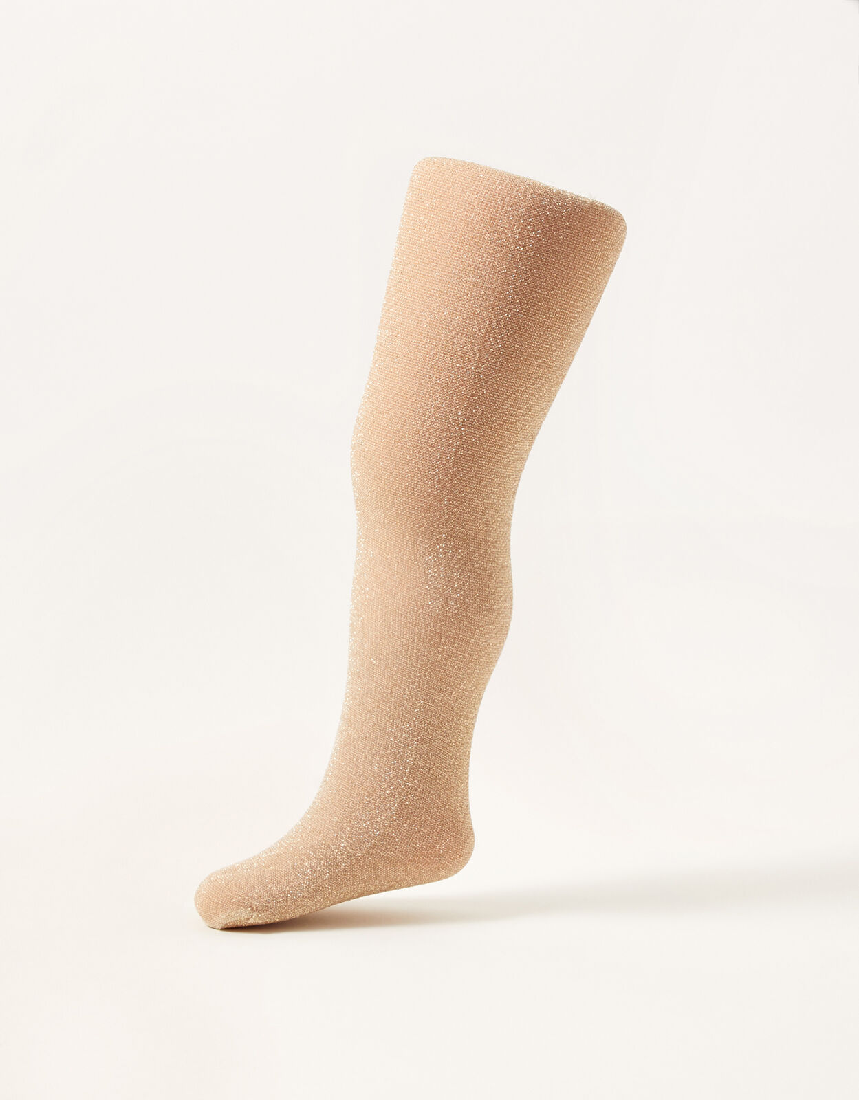 Girls gold sparkly tights 2025