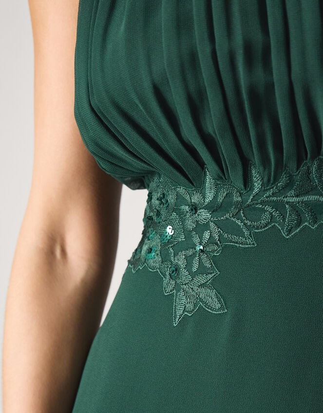 Elodie Lace Chiffon Bridesmaid Dress, Green (DARK GREEN), large