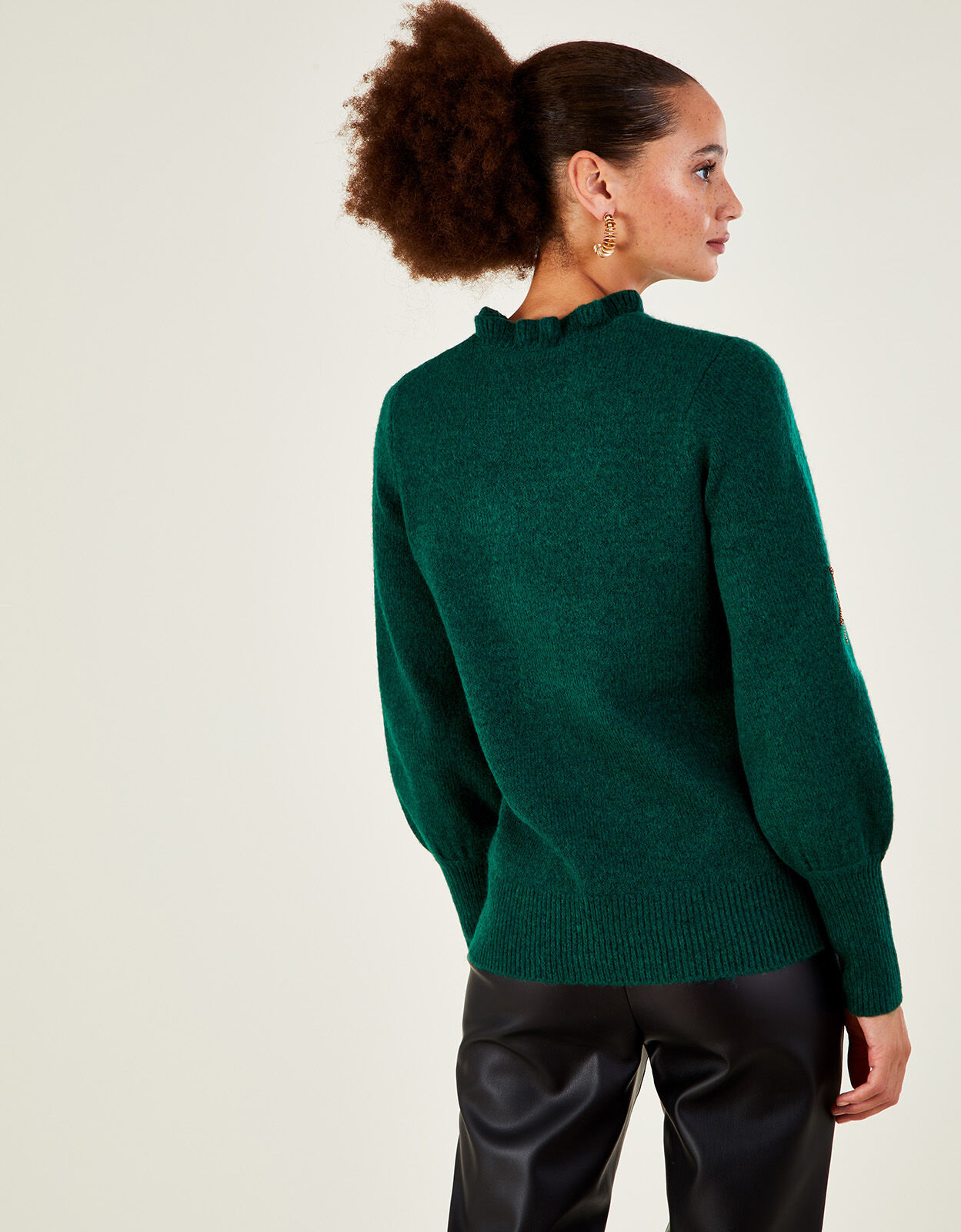 Green velvet clearance jumper