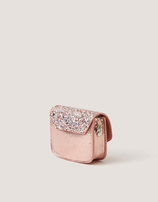 Mini Glitter Bow Metallic Bag, , large