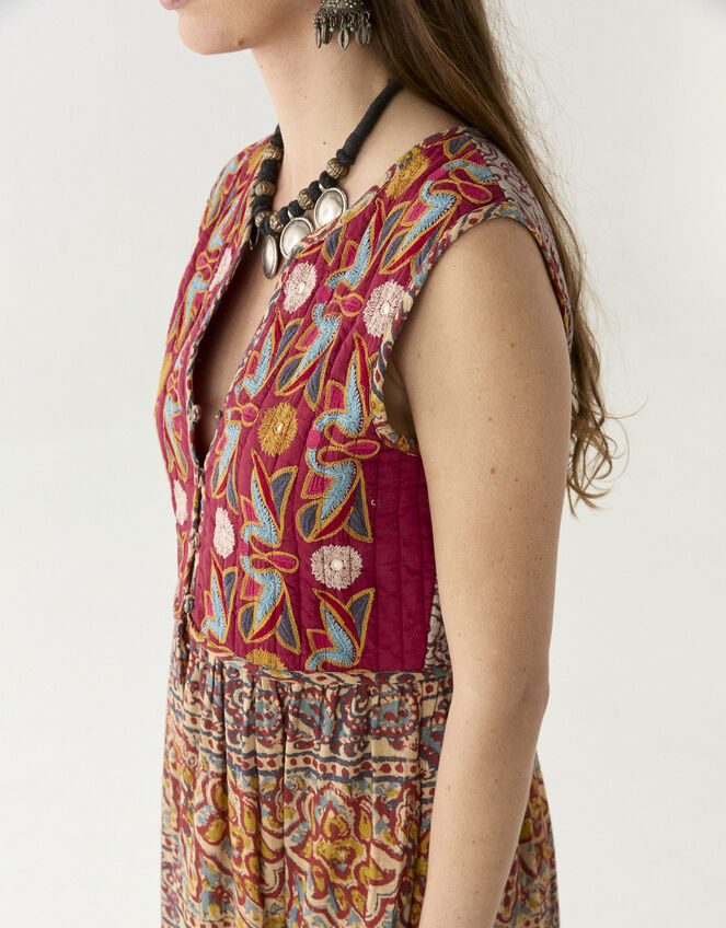 Maison Hotel Eugenie Mixed Print Maxi Dress, Multi (MULTI), large
