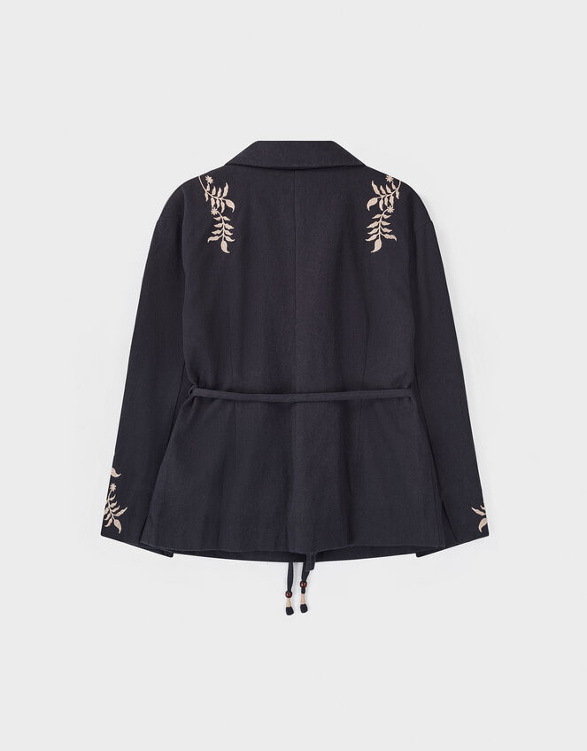 East Esme Embroidered Jacket, Grey (CHARCOAL), large
