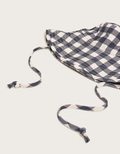 Check Wide Brim Floppy Hat, , large