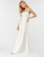 Eugenie Embellished Bridal Corset, Ivory (IVORY), large