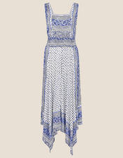 Kemala Print Dress, Blue (BLUE), large