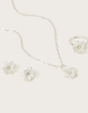 Pretty Floral Jewellery Set, , large