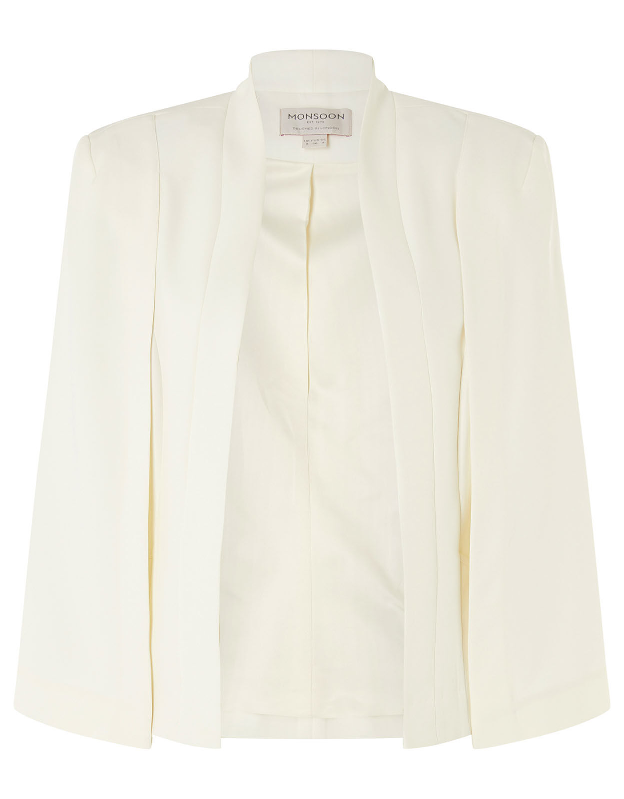 Ivory cape blazer clearance