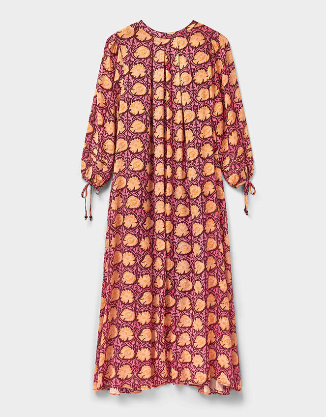 East Zinnia Floral Print Lightweight Dress, Red (BERRY), large