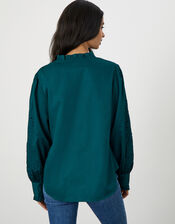 Ciara Cutwork Blouse, Teal (TEAL), large