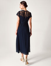 Monica Lace Midi Bridesmaid Dress, Blue (NAVY), large